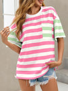 Tankaneo Oversized Striped T-Shirt