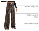 Leopard Wide Leg Trousers