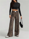 Leopard Wide Leg Trousers