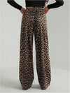 Leopard Wide Leg Trousers