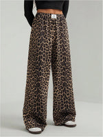 Leopard Wide Leg Trousers