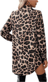 Leopard Print Sequin Blouse