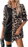 Leopard Print Sequin Blouse