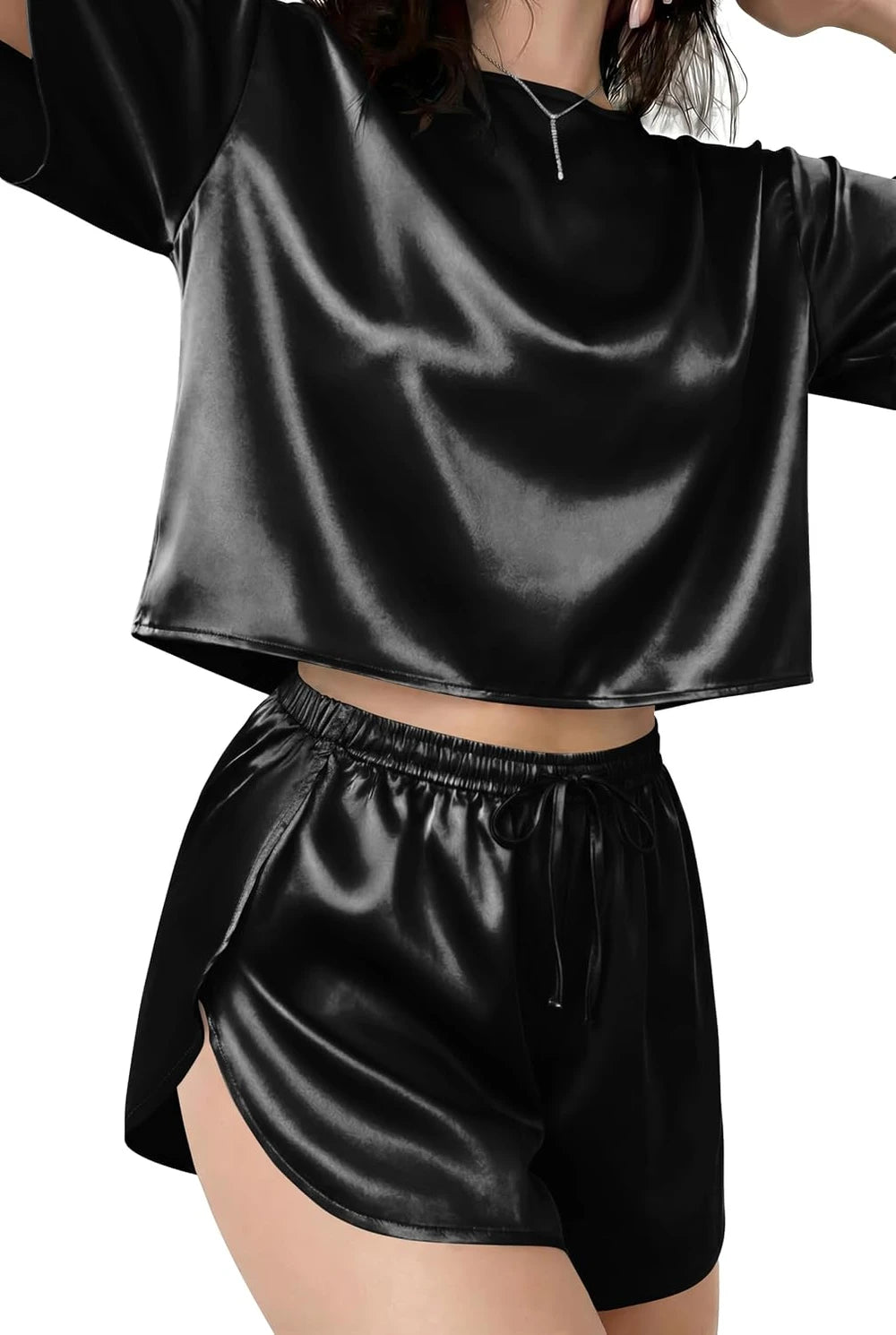 Silky Satin Pajama Set