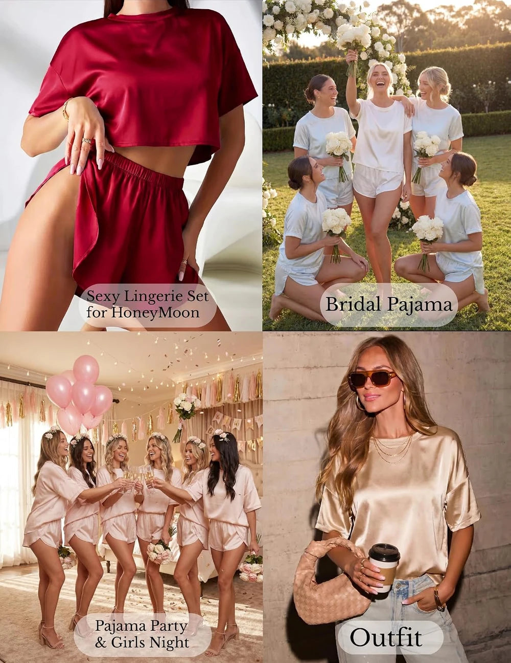 Silky Satin Pajama Set