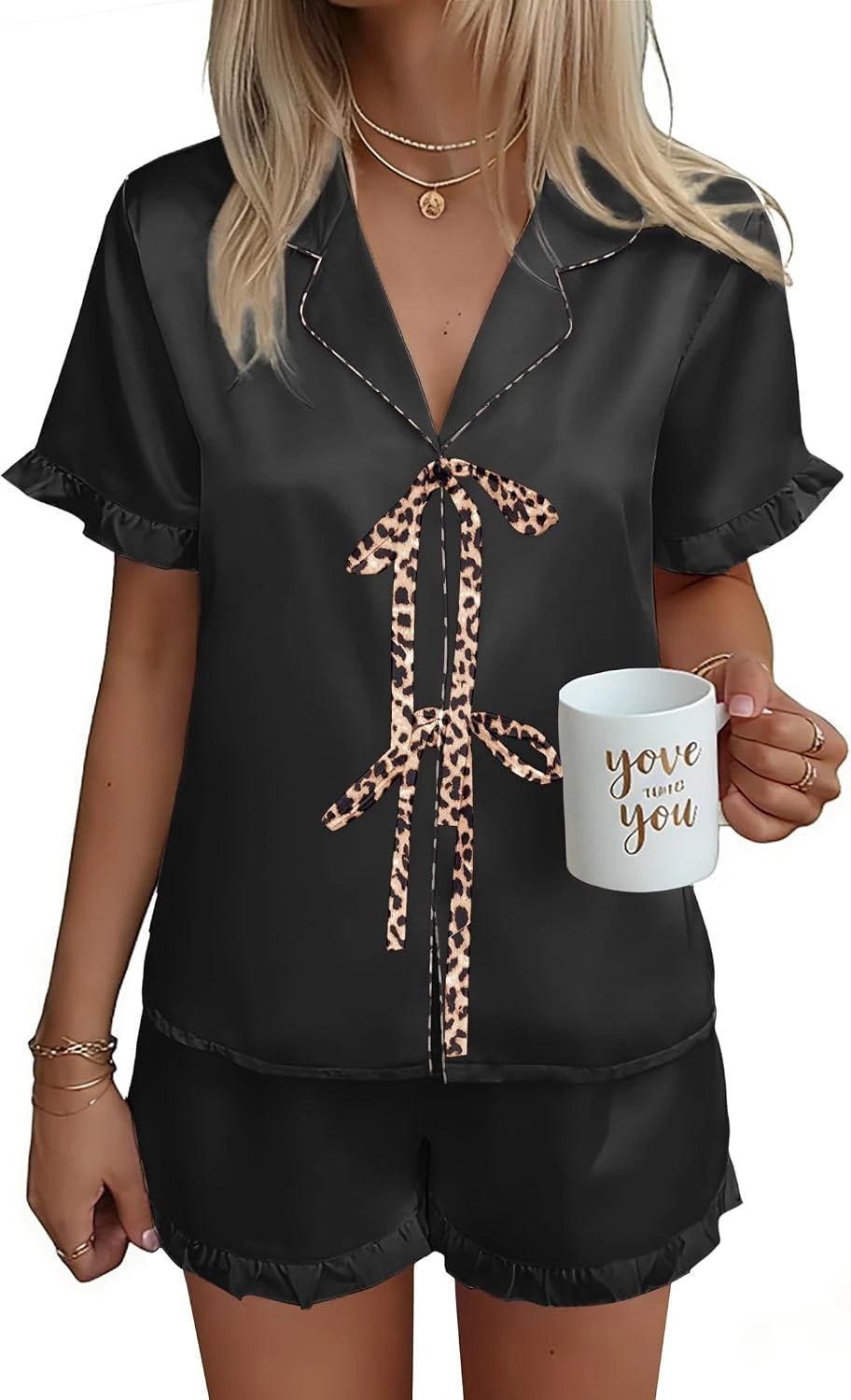 Silky Satin Short Pajama Set