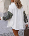 Oversized Sequin Denim Shacket