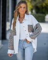 Oversized Sequin Denim Shacket
