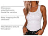 Rhinestone Ribbed U Neck Tank Top
