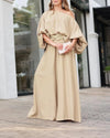 ChicMe Off Shoulder Wide Leg Pants Set
