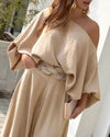 ChicMe Off Shoulder Wide Leg Pants Set