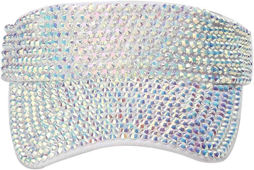 Shiny Rhinestone Sport Sun Visor