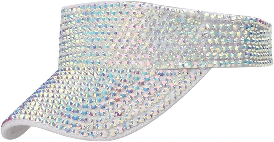 Shiny Rhinestone Sport Sun Visor