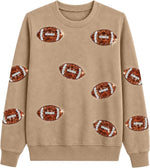 Oversized Sequin Football Sweatshirt