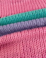Chunky Knit Color Block Cardigan