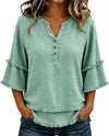 Cotton Linen Boho Blouse