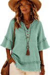 Cotton Linen Boho Blouse