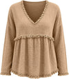Cotton Linen Boho Blouse