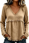 Cotton Linen Boho Blouse