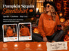 Halloween Pumpkin Pullover Sweatshirt