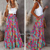 EARKOHA Boho Flowy Maxi Skirt