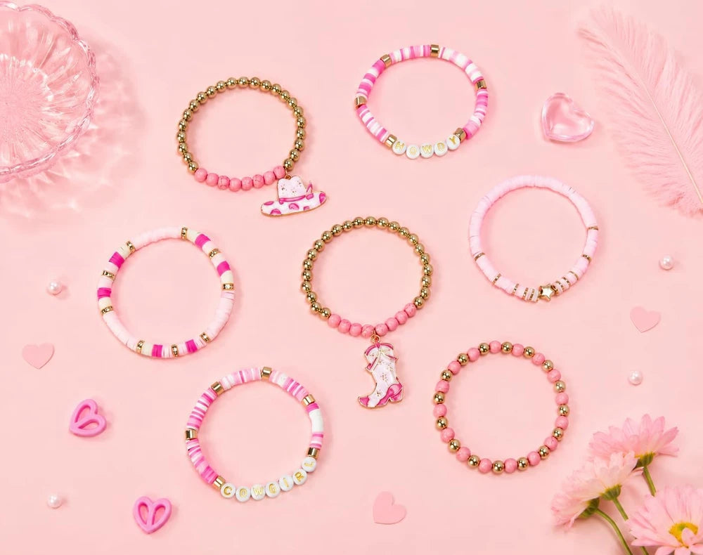 Western Beaded Stretch Bracelet Set