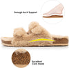 Fitory Faux Fur Cork Sandals