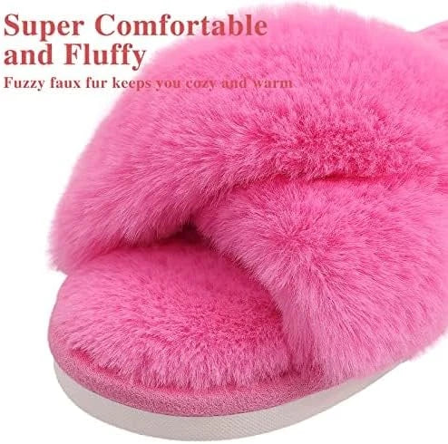 Cross Band Memory Foam House Slippers