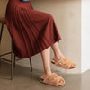 Fuzzy Cork Footbed Slippers