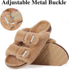 Fuzzy Cork Footbed Slippers