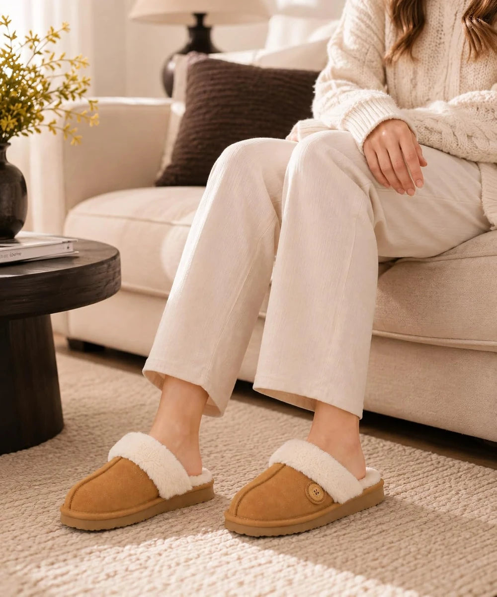 Litfun Fuzzy Memory Foam Slippers