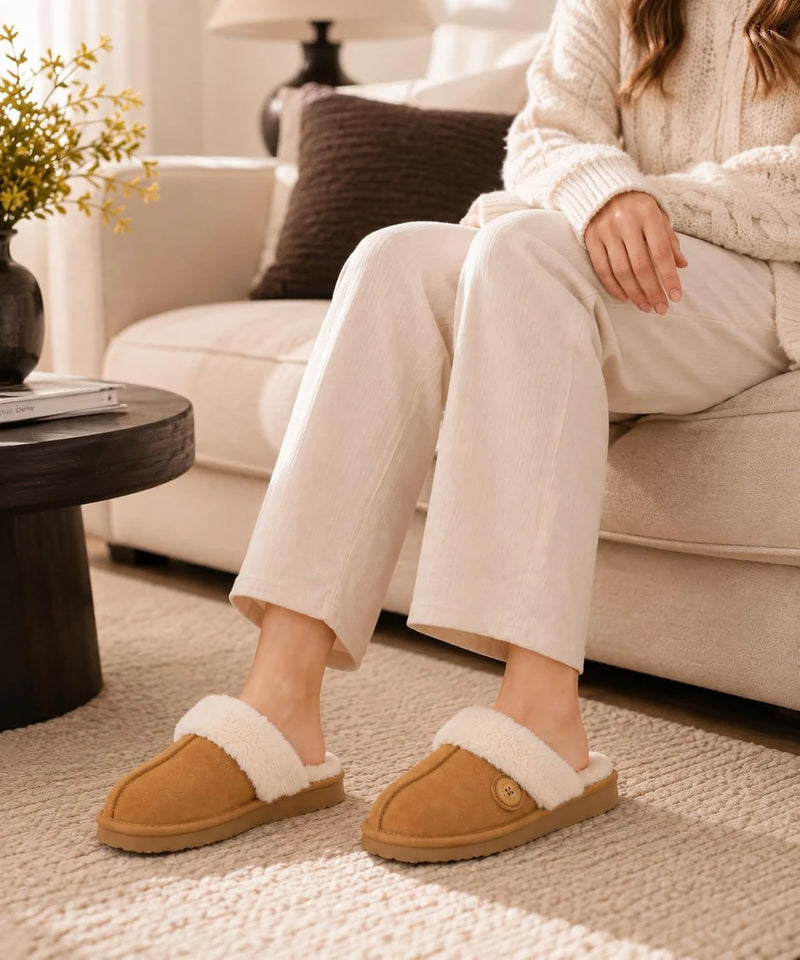 Litfun Fuzzy Memory Foam Slippers