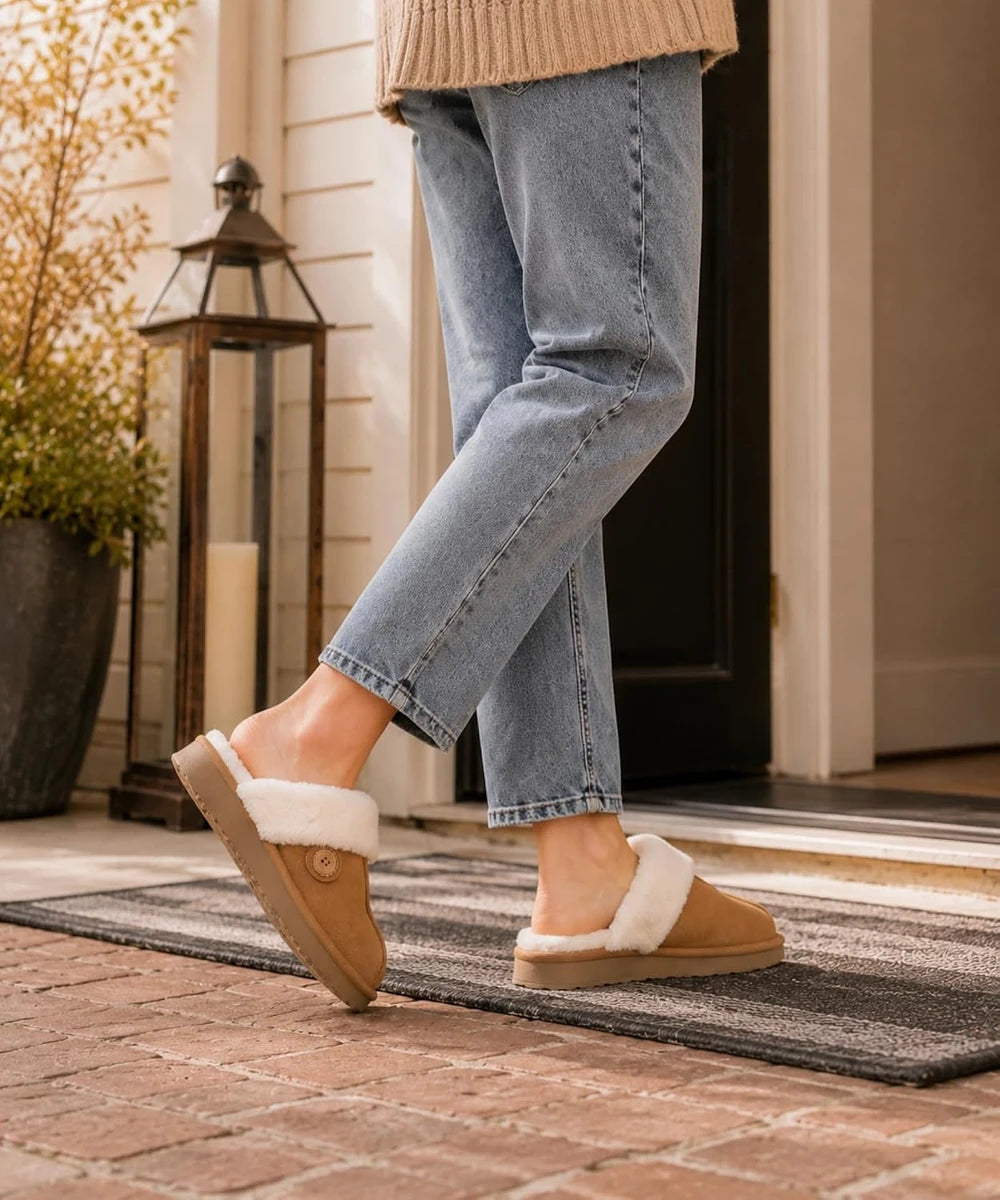 Litfun Fuzzy Memory Foam Slippers