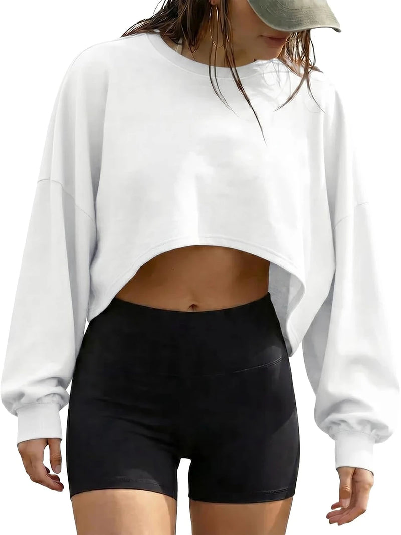 Lightweight Long Sleeve Cropped Workout Shirt