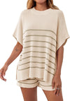 Striped Knit Lounge Set