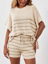 Striped Knit Lounge Set