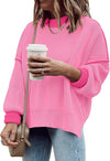 Oversized Knit Colorblock Sweater