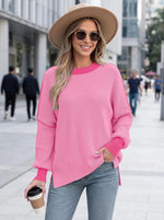 Oversized Knit Colorblock Sweater
