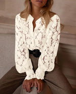 Long Sleeve Lace Blouse