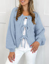 Tie Front Cardigan Sweater