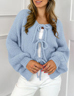 Tie Front Cardigan Sweater