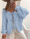 Tie Front Cardigan Sweater