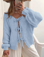 Tie Front Cardigan Sweater