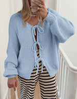 Tie Front Cardigan Sweater