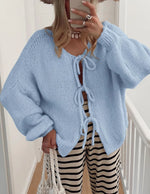 Tie Front Cardigan Sweater