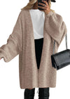 Oversized Open Front Cardigan