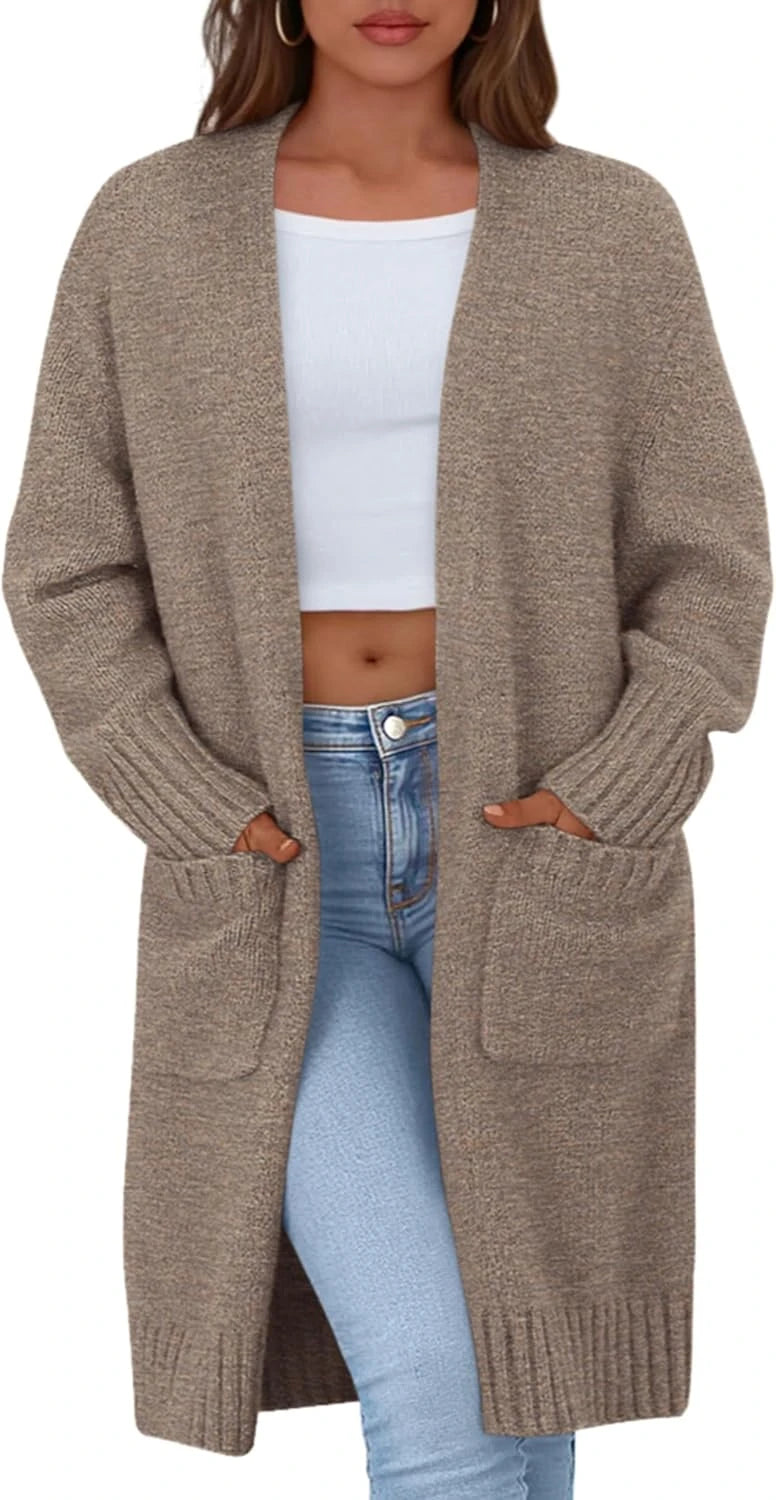 Open Front Knit Cardigan