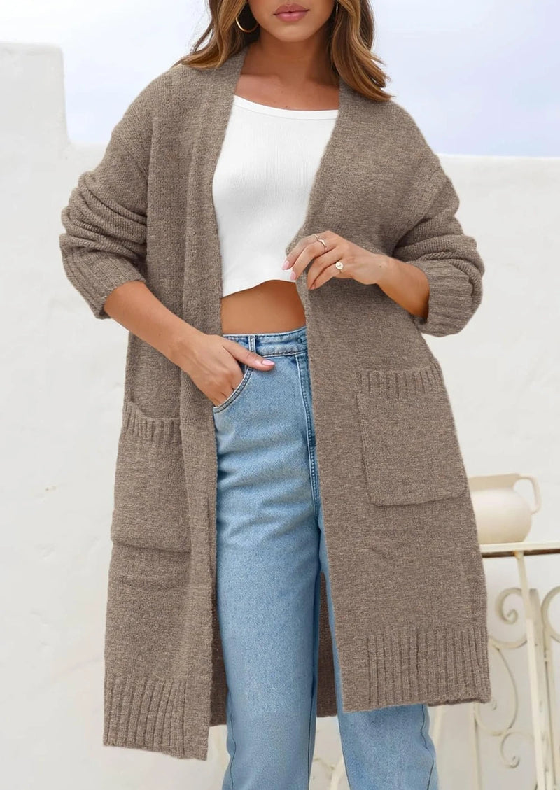 Open Front Knit Cardigan