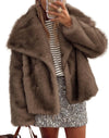 Oversized Faux Fur Winter Coat