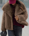Oversized Faux Fur Winter Coat